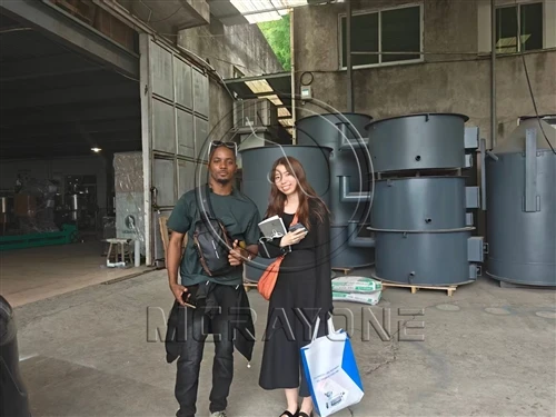 African Clients Visit Our Factory For Industrial Oil Press Cooperation